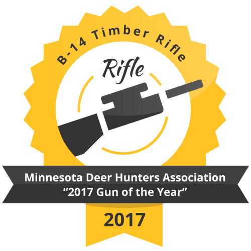 B 14 Timber Rifle Minnesota Deer Hunters Association “2017 Gun of the Year”